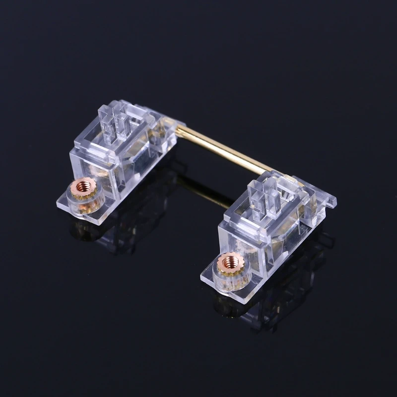 

PCB Mounted Screw-in Clear Gold Plated PCB Stabilizers Satellite Axis 6.25u 2u F