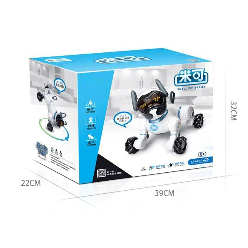 

Интеллектуальная собака-робот, интеллектуальное Голосовое управление, щенок, голосовой диалог, детская игрушка-питомец, электрическая танцевальная походная собака-робот
