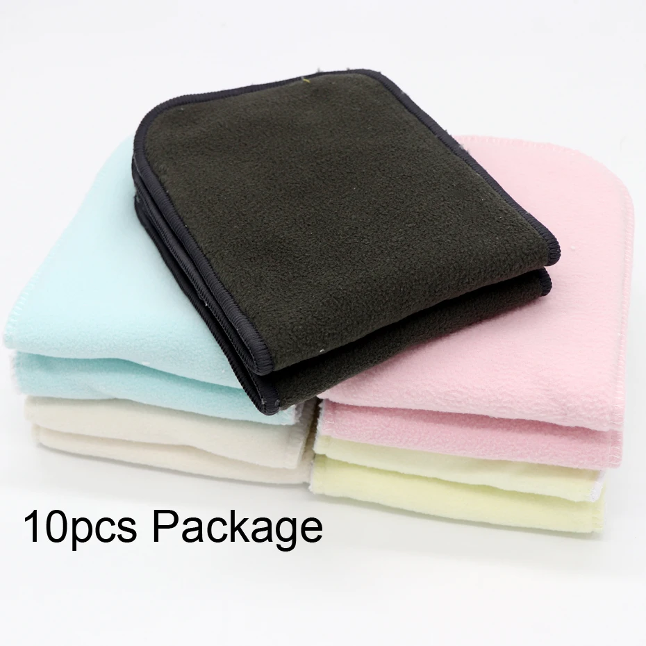 MABOJ Cloth Diapers Baby 9pcs Pocket Cloth Diaper One Size Reusable Washable Nappies Character Unisex Baby Care Pants Insert - Цвет: TPD8-2-10