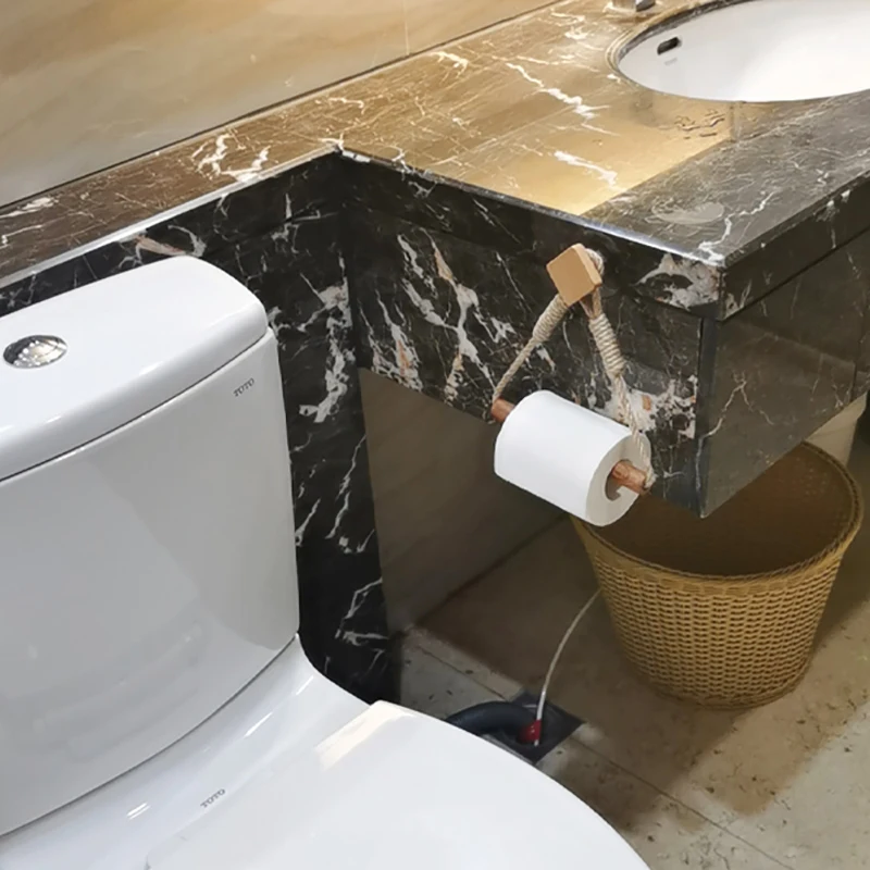 

Retro Rope Paper Towel Holder Kitchen Roll Paper Holder Towel Holder Cloth Holder Toilet Paper Holder
