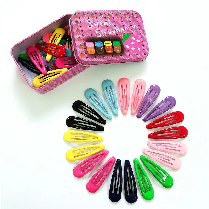 

20 шт./лот 5 см заколки для волос пудра блестящие металлические заколки для девочек аксессуары для волос для детей конфеты головные уборы Инс...