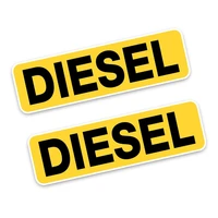 personality 2x reminder diesel fuel only fashion car stickers motorcycle decals waterproof sunscreen pvc 3cm x 11cm