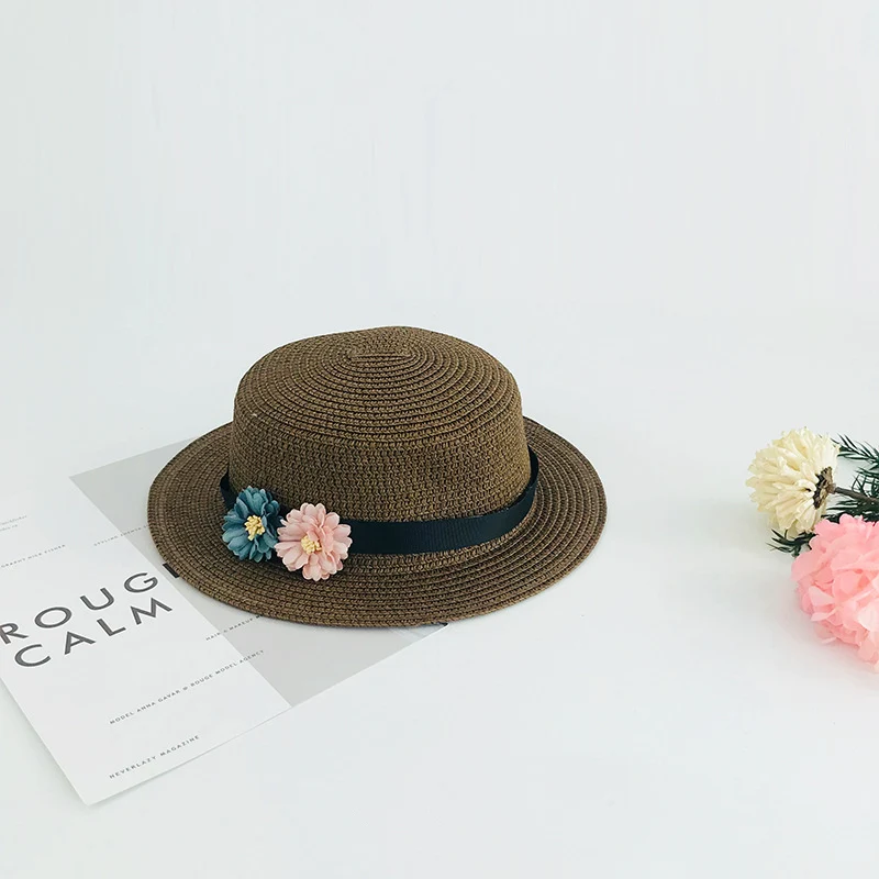 2019 простая летняя детская пляжная шляпа Повседневная Панама брендовая плоская