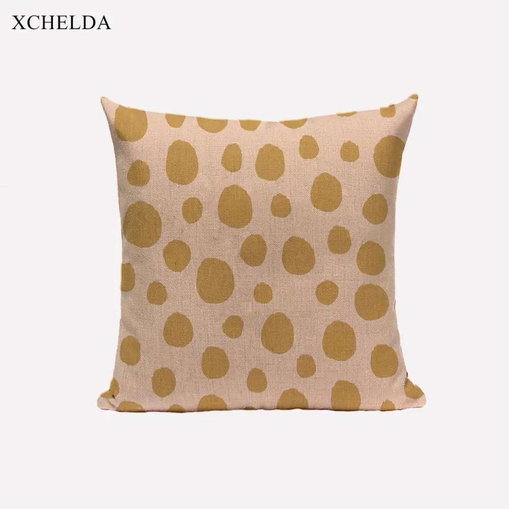 Шкуру животного узорчатый чехол скандинавский Стиль декоративная 45*45 льняная