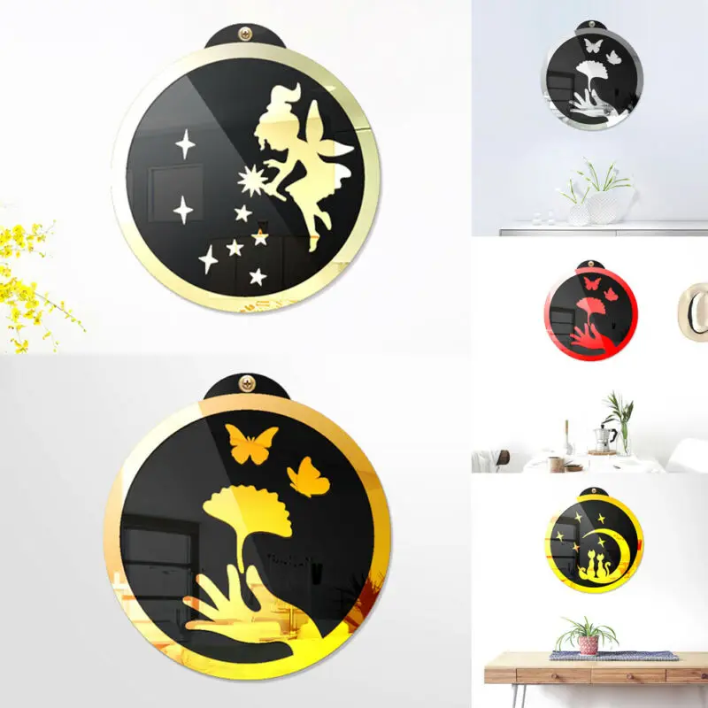 Зеркальная настенная 3d-наклейка с изображением цветов | Дом и сад