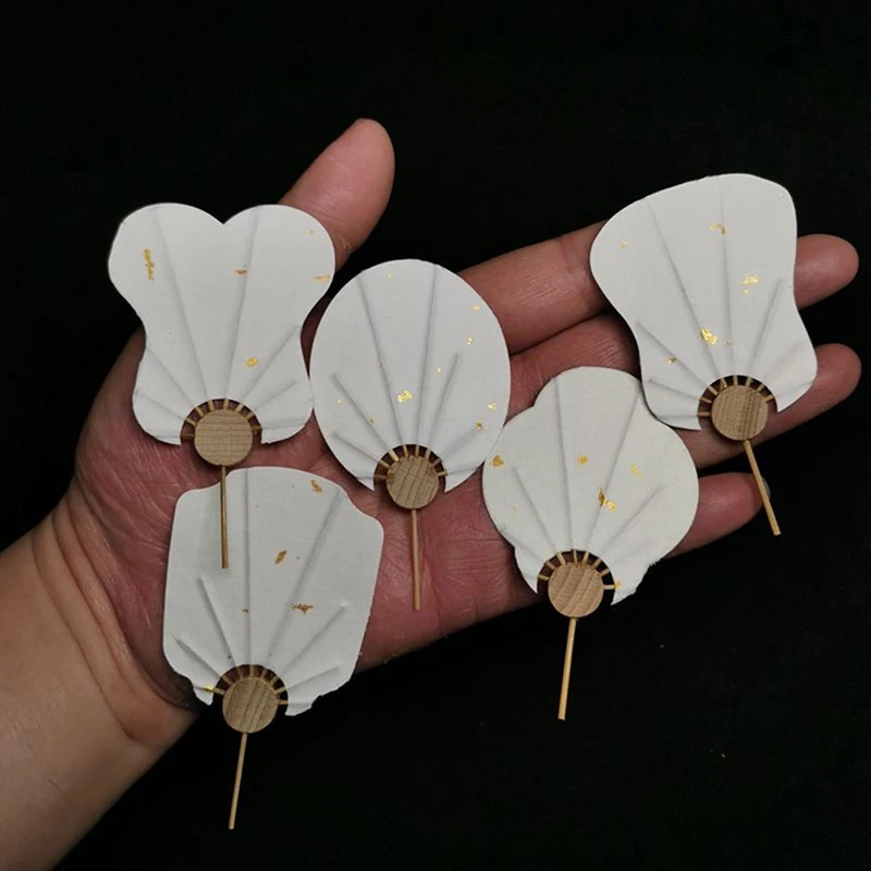 

Hot sale 1pc Mini Tuan Fan Blank Fan DIY Double-sided Rice Paper Tuan Fan Calligraphy Painting