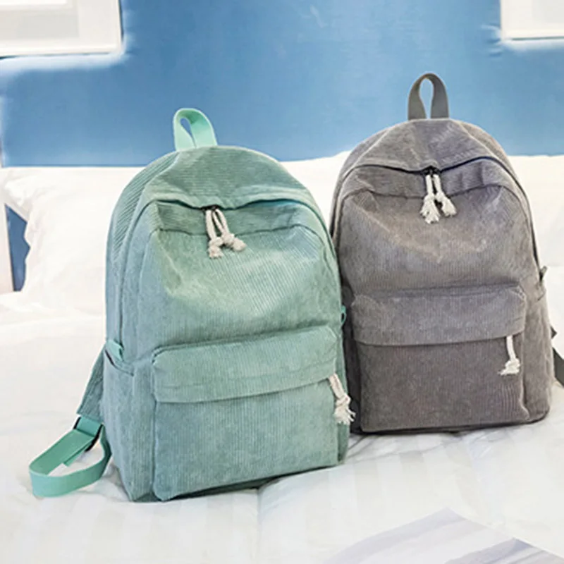 Новинка 2019 Модный женский рюкзак в консервативном стиле мягкий вельветовый