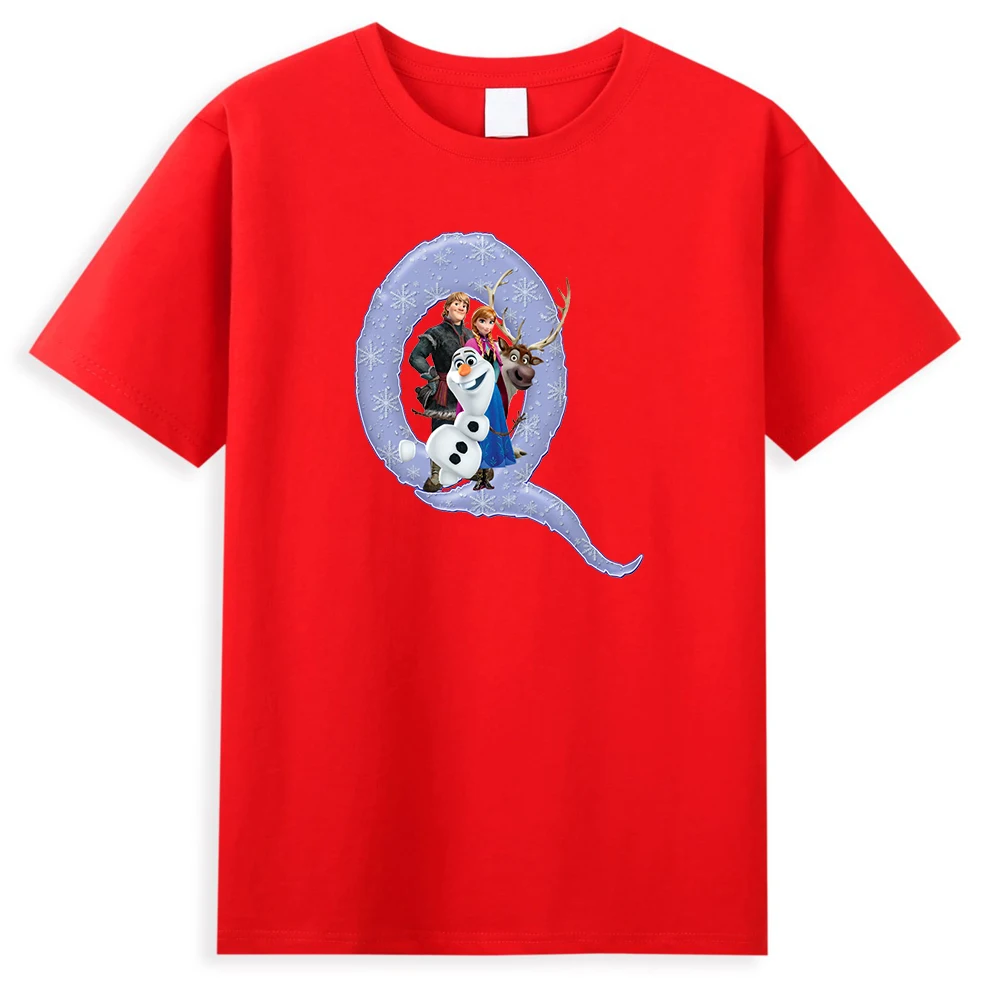 Футболки с принтом надписи Холодное сердце Анны и Кристофа мужские топы надписью