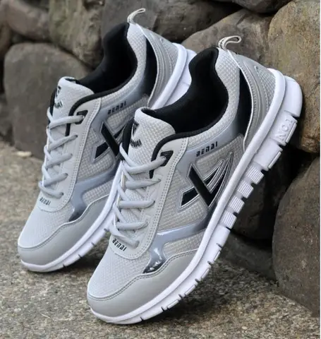 Мужские летние кроссовки из сетчатого материала - изображение