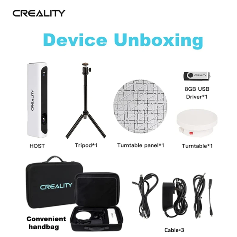 creality 3d scanner cr scan 01 high precision automatic matching combo industrial kit support objstl output 3d printer parts free global shipping