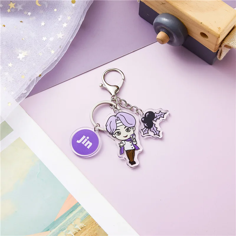 2021 new bts 520 keychain silicone portrait keychain men and women fashion accessories mobile phone bag pendant holiday gifts free global shipping