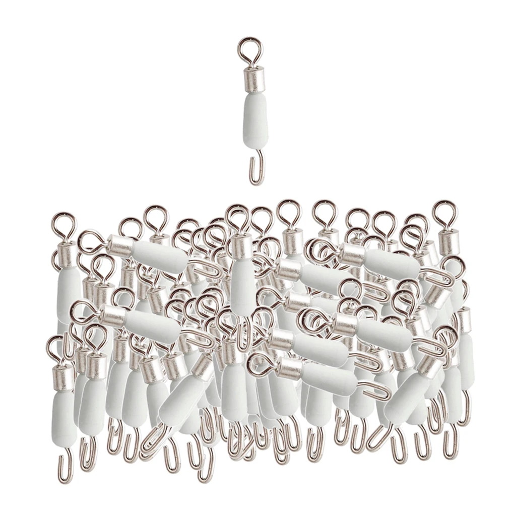 100 шт. Быстрый рыбалка с зажимом разъем Вращающийся шарнир к югу от линии крюк