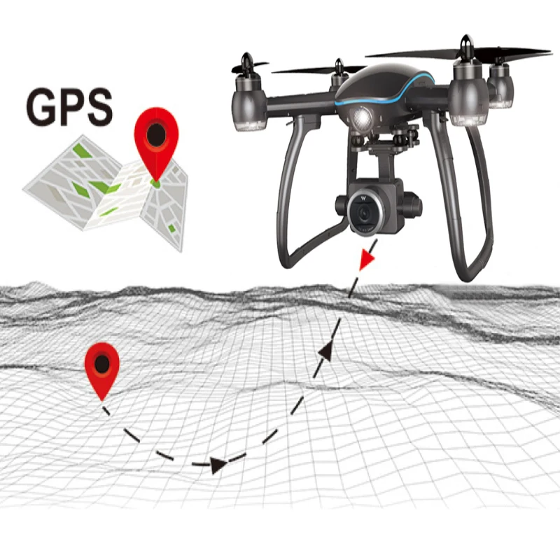 5G GPS Дрон бесщеточный мотор Квадрокоптер с камерой HD Gimbal ESC камера 3D объемный