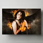 Постер с изображением девушек, голодных огненных ангелов, для декора гостиной