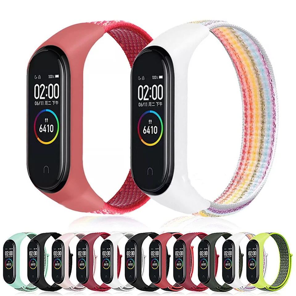 

Ремешок нейлоновый для Mi band 5, спортивный браслет-петля для часов, браслет для Mi band 6 4 3