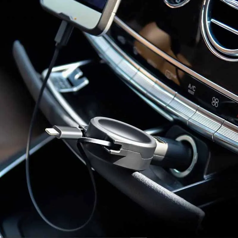 Автомобильное зарядное устройство USB для мобильного телефона IPhone11 X XS Max Android