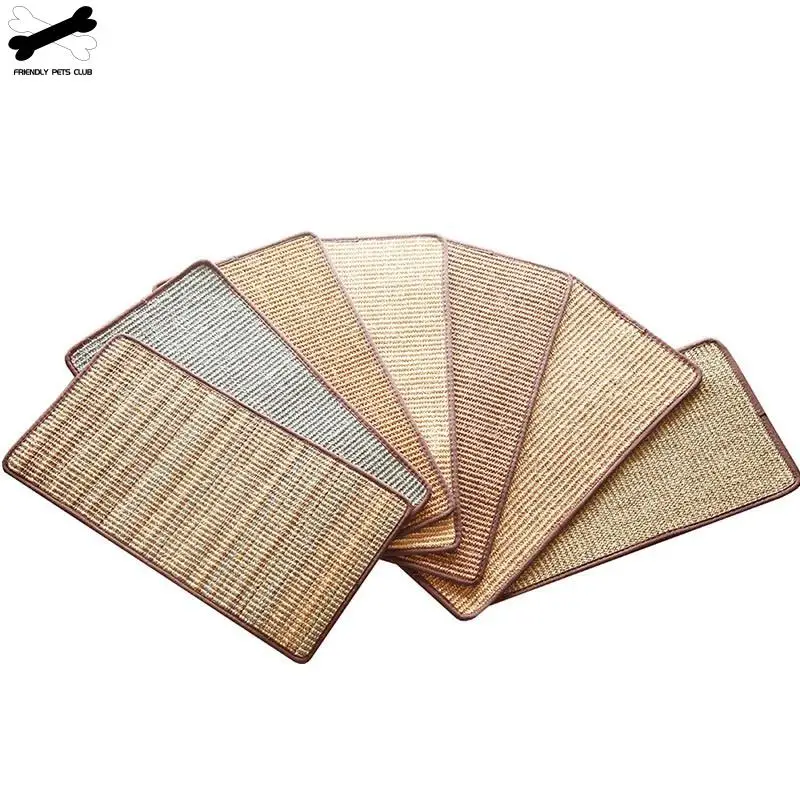 Натуральный сизаль 2 стиля для кошек коврик царапин шов подушка питомца защита