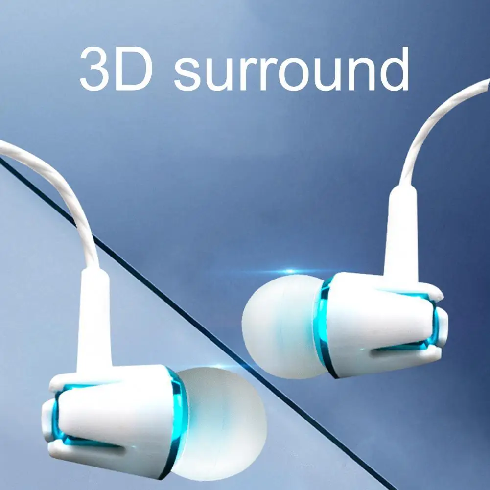 

Earbuds Comfortable Noise Reduction Lightweight In-ear Wired Earbuds for Sports