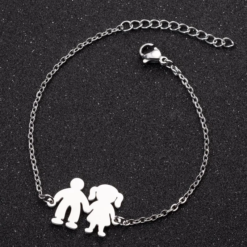 Японские и корейские простые Мальчики Девочки ручной работы из нержавеющей