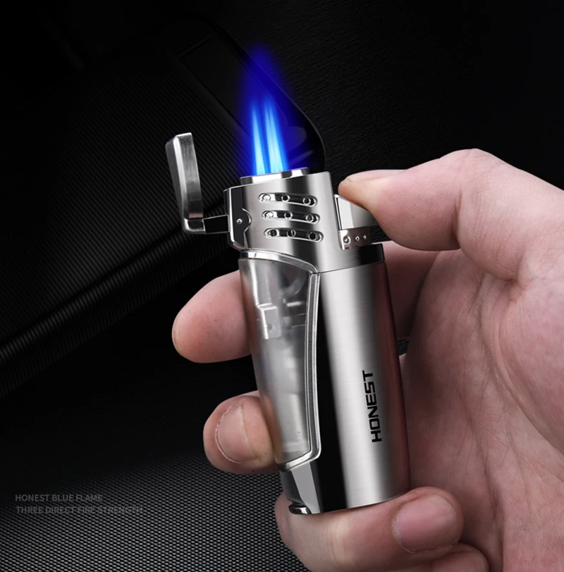 Оригинальный honest с питанием от прикуривателя Заправка Газом три струи пламени