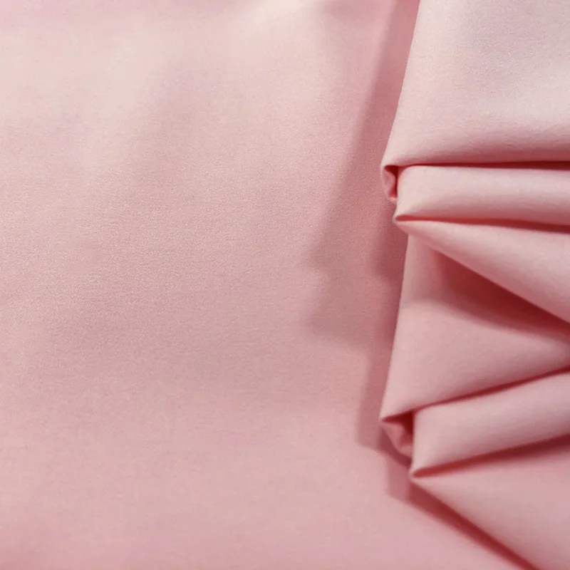 Pink 50*150 см двухсторонняя эластичная мягкая эпонж ткань для одежды ручной работы DIY спортивная одежда - Цвет: Pink