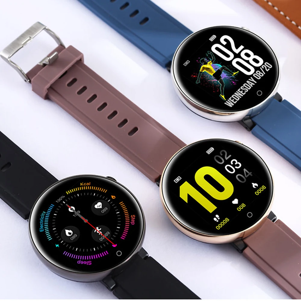 Умные часы умный фитнес трекер с круглым сенсорным экраном 1 4 дюйма спортивный