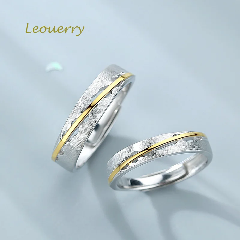 Leouerry оригинальный душа Коврики парные кольца &quotлюбовь&quot 925 пробы цвет