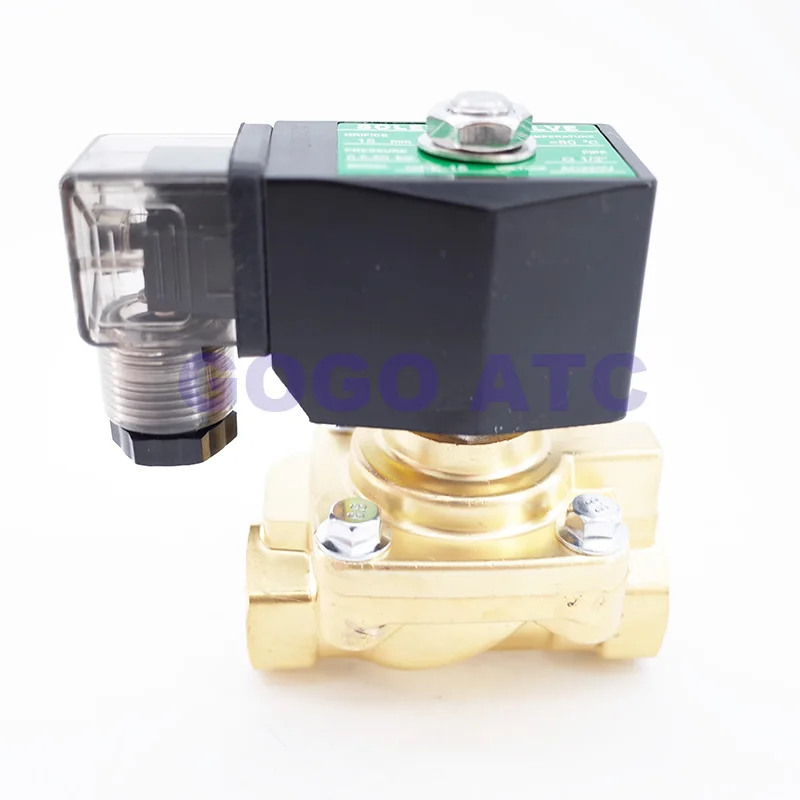 GOGO 50bar 2-сторонний латунный Соленоидный клапан высокого давления для Air аргон азот