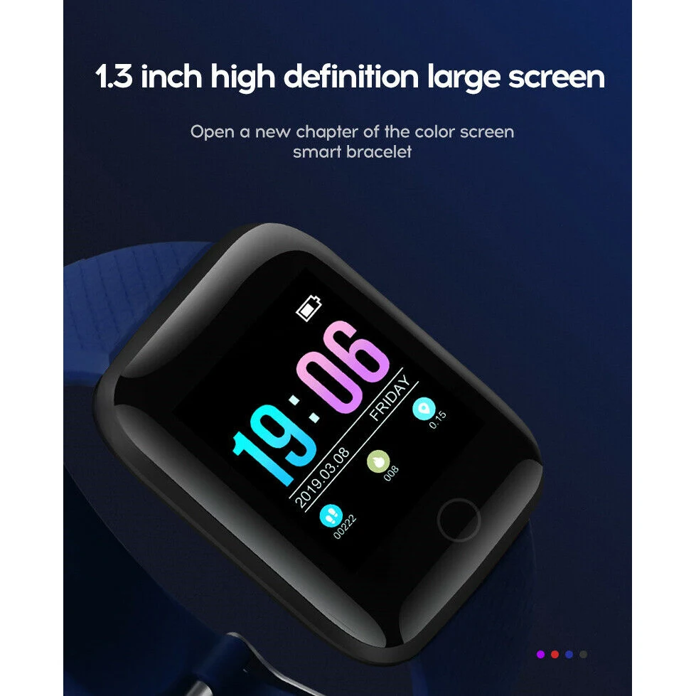 

2021 Smart Couple Watch Waterproof Large Screen Pedometer Bluetooth Heart Rate Sleep For Children Men Women Watch Hours Gift