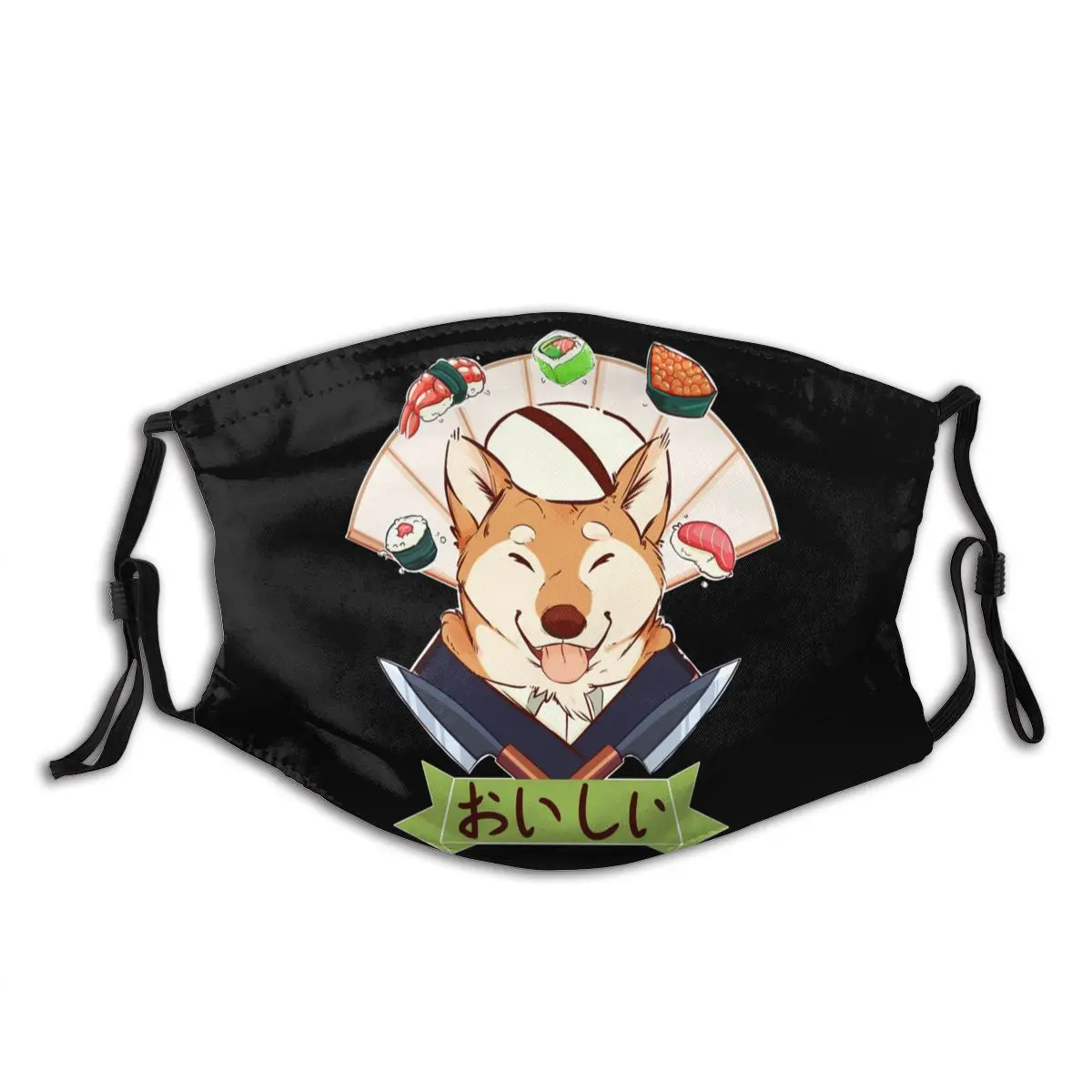 

Маска для лица с фильтрами Shiba Inu Doge, модная уличная маска с защитой от смога и рта