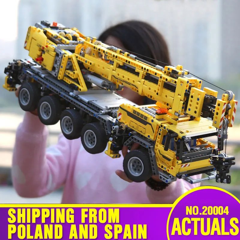 DHL 20004 Technic Car 42009 мотор мощный автокран Mk II модель строительные наборы блоки детские игрушки Кирпичи Рождественский подарок модель