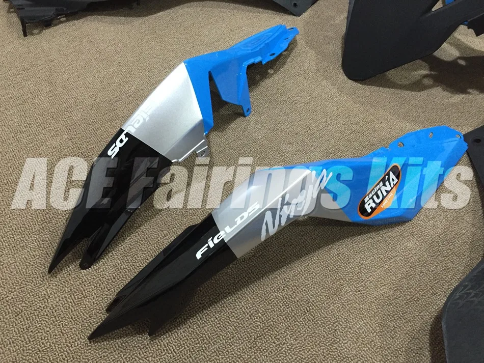 

New TOP ABS fairing kit Fit for Kawasaki Ninja300 EX300 300R 2013 2014 2015 2016 13 14 15 16 Fairings set custom sky blue white