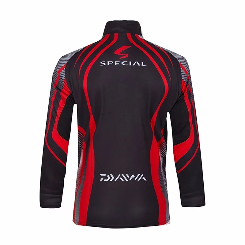 Daiwa размера плюс 5XL рыболовная одежда новая рубашка на молнии дышащая