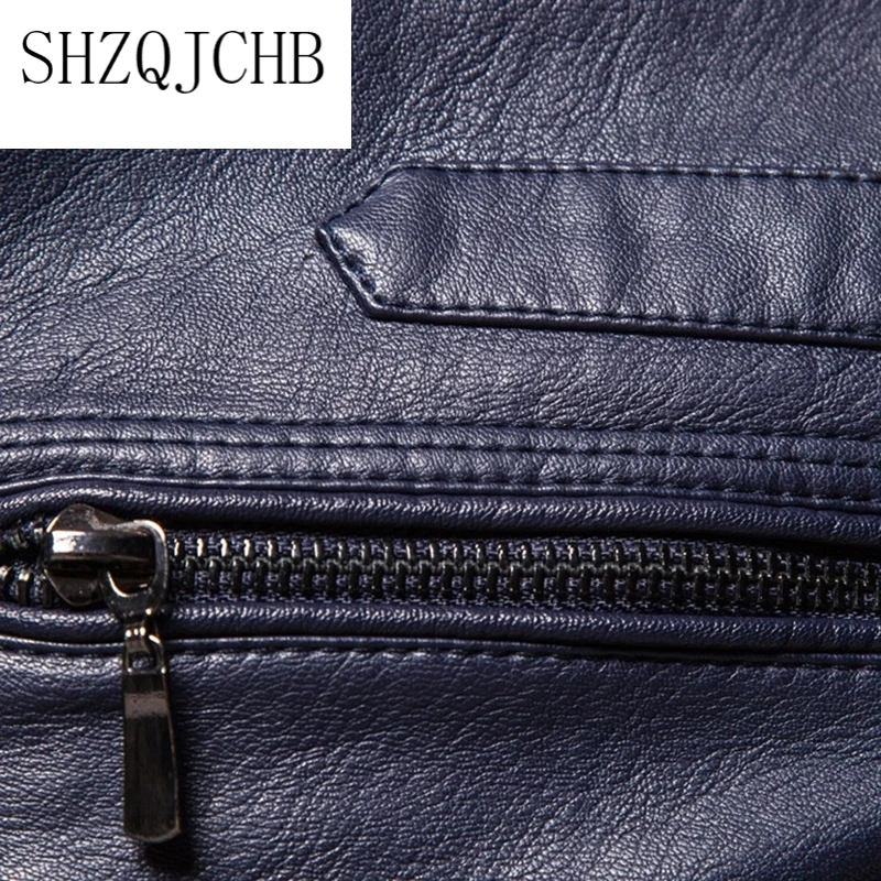 

Brand New Motorcycle Jacket Men Slim Fit Black Biker Leather Jackets Coats British Style PU Leather Jacket Men Autumn Clothing