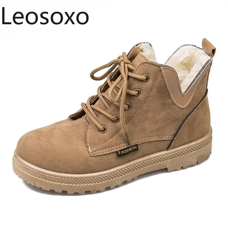 Boots Female Women Shoes Ankle 2020 Winter British Wind Round Toe Mid-heel Thick with Warm Short Boots Motorcycle Martin Shoes Boots Female Women Shoes Ankle 2020 Winter British Wind Round Toe Mid-heel Thick with Warm Short Boots Motorcycle Martin Shoes