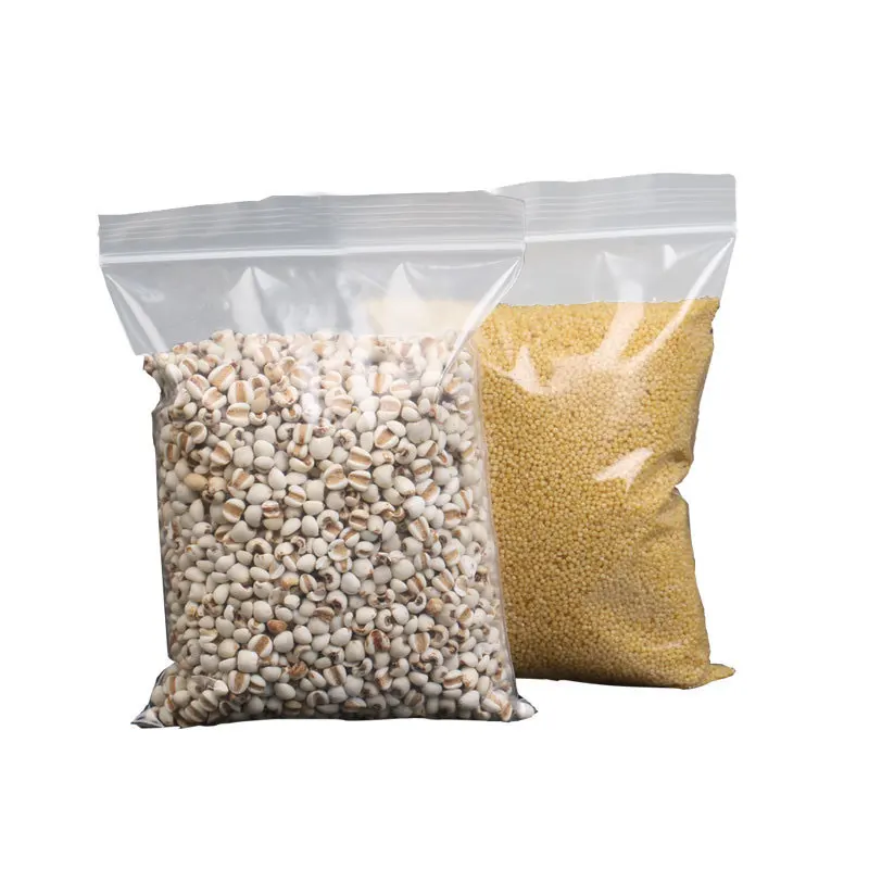 100 шт./лот кухонная прозрачная сумка на молнии многоразовая для хранения