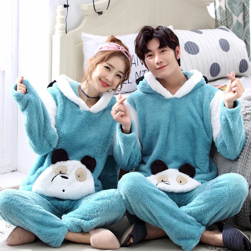 Пижама унисекс с капюшоном теплая Фланелевая пижама героями мультфильмов для