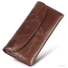Винтажный кошелек Cobbler Legend, Длинный кошелек унисекс из натуральной кожи, женский клатч, кошелек с застежкой, женская сумка для телефона, женские сумки для карт