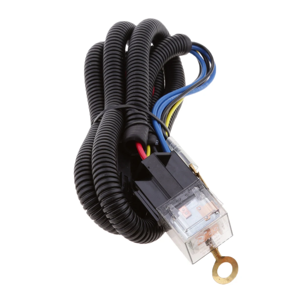 12V Электрическое реле звукового сигнала жгут проводов комплект для крепления