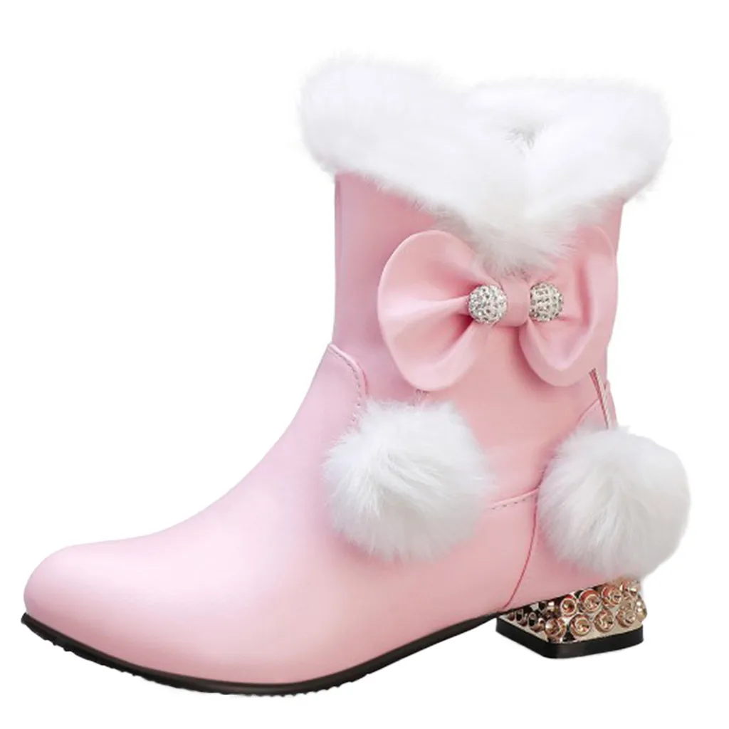 Женские резиновые сапоги для отдыха однотонные с бантиком и помпонами сезон