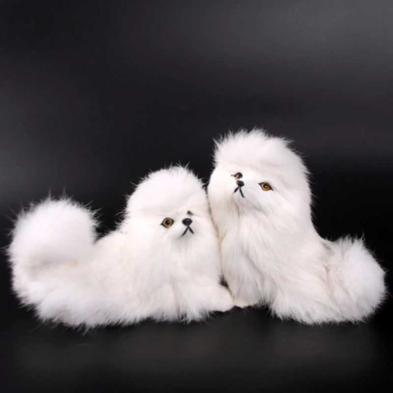 Имитация собаки украшения длинная шелковая плюшевая Милая пудель забавная