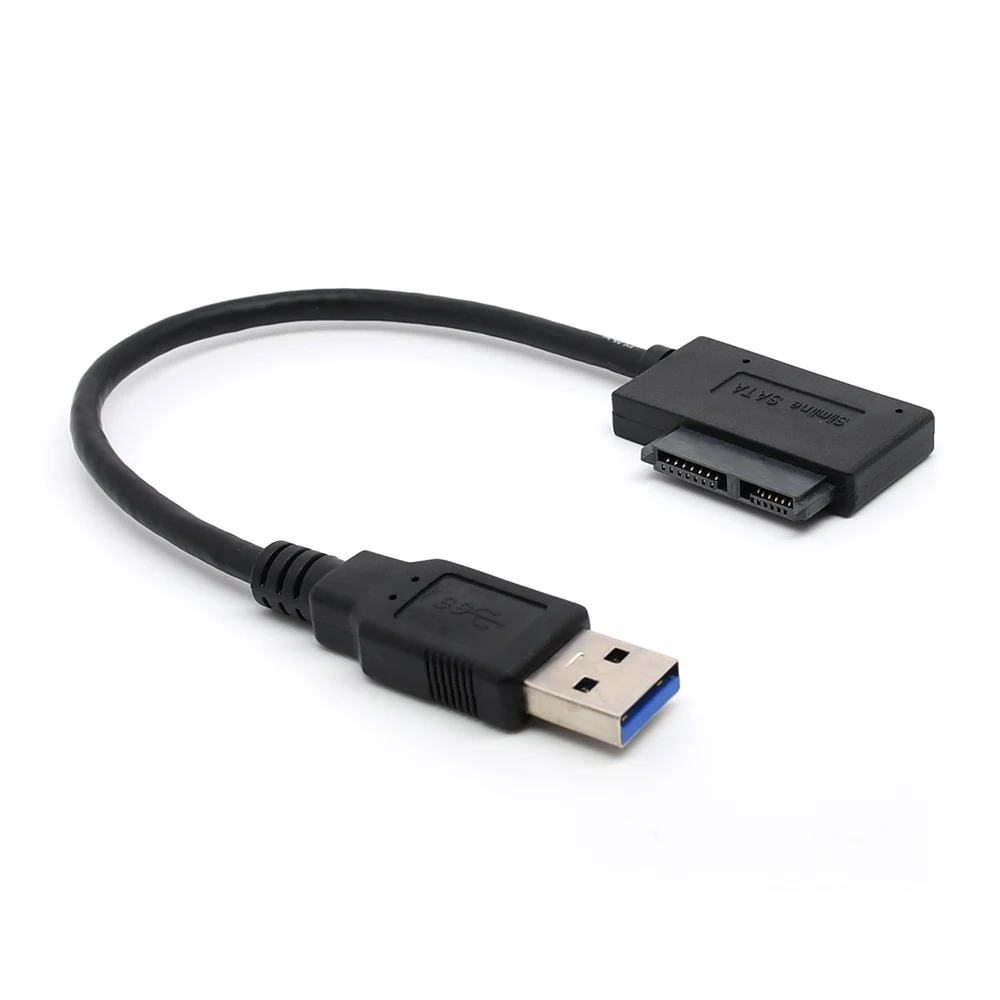USB 3 0 к Slim Line Sata 7 + 6 13pin кабель адаптера для ноутбука CD DVD Rom оптического привода |