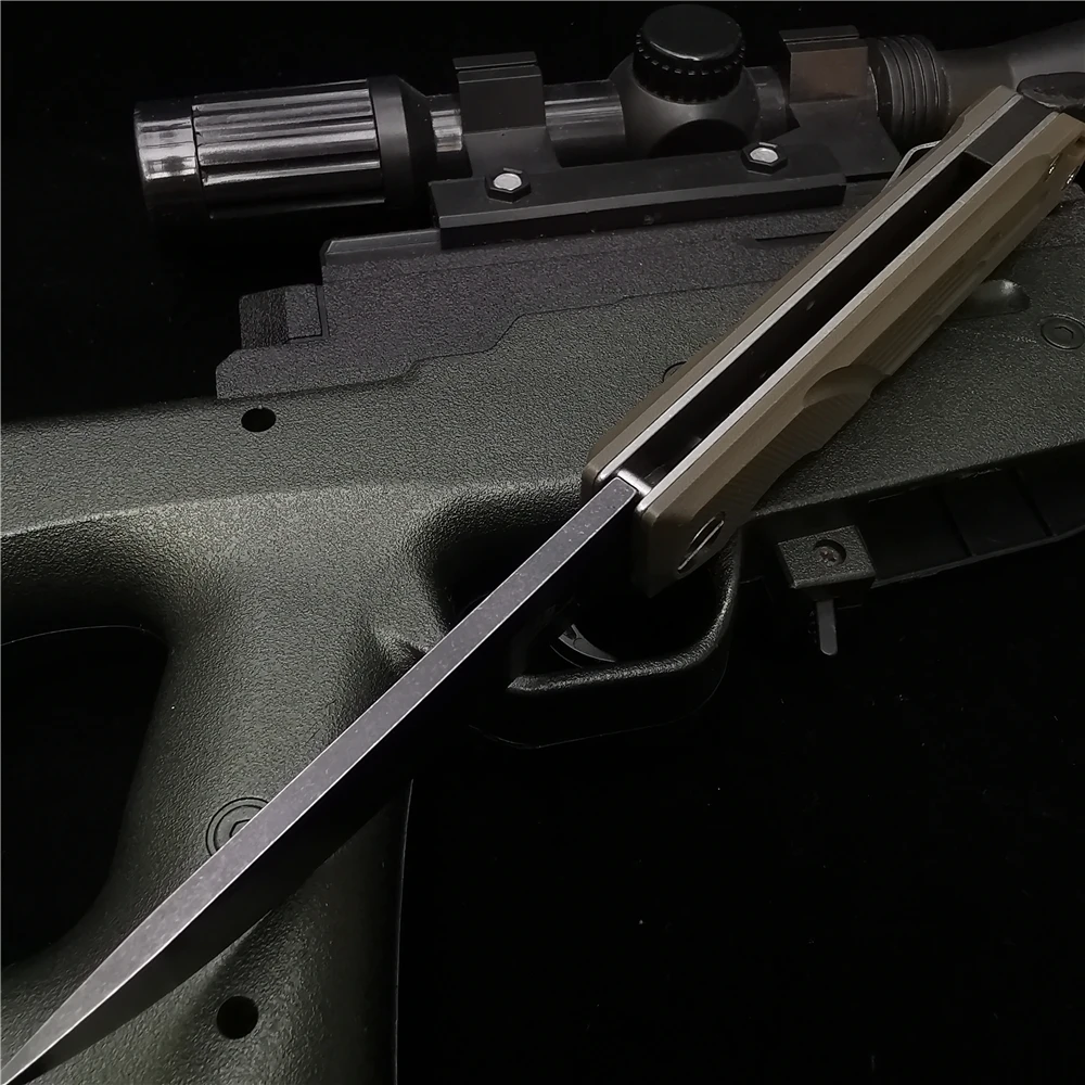 Folding Knife Ball Bearing Quick Opening D2 High-quality Pocket Sharp Wear-resistant Anti-corrosion Outdoor Tool | Инструменты