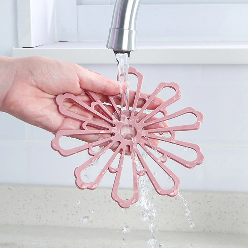 

Rubber Kitchen Placemat for Dining Table Mats Heat-resistant Pot Holder Cup and Mugs Drink Coaster Insulation Pad