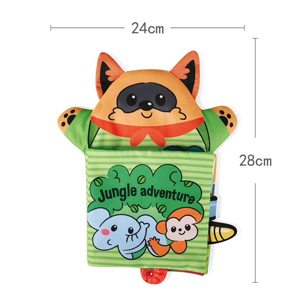 

Hand Puppet Ring Paper Touch Cognition Cloth 3D Book Fabric Activity Toddler Intelligence Development Animal Style Baby Toys