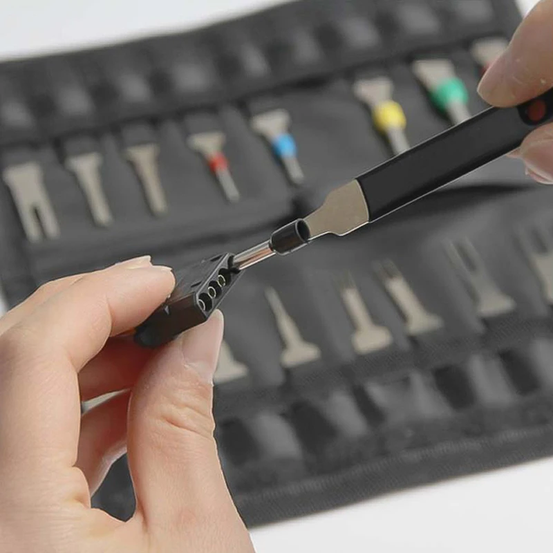 

New Car Terminal Removal Tool Wire Plug Connector Puller Release Pin Extractor Kit For Car Plug Repair Tool With storage bag