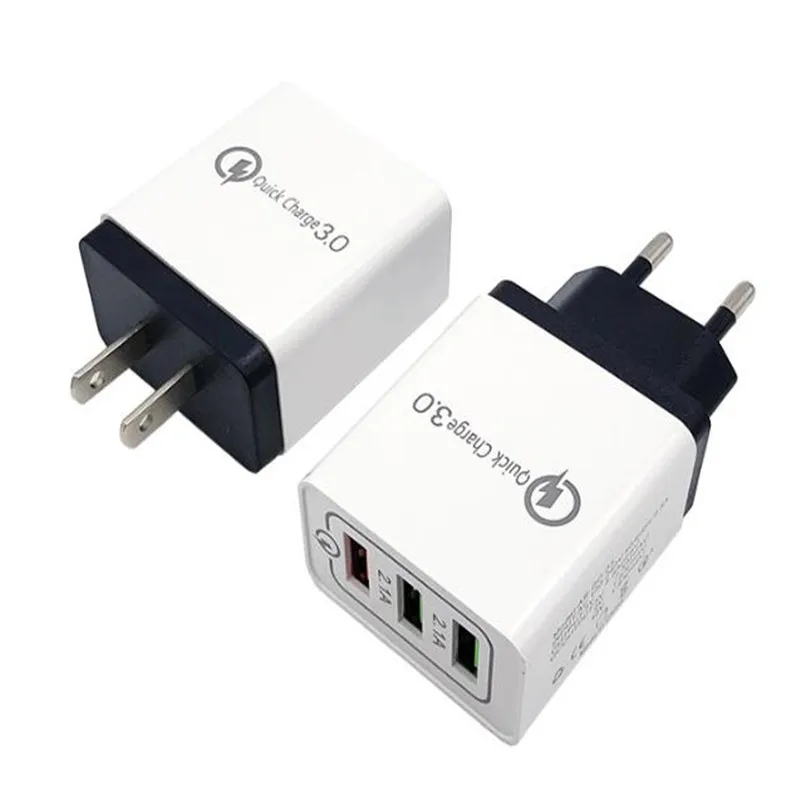 Colorful 18W 3 USB Quick Charge 3.0 5V 2.1A QC3.0 Fast Charging Wall Charger for Phone Mobile | Мобильные телефоны и