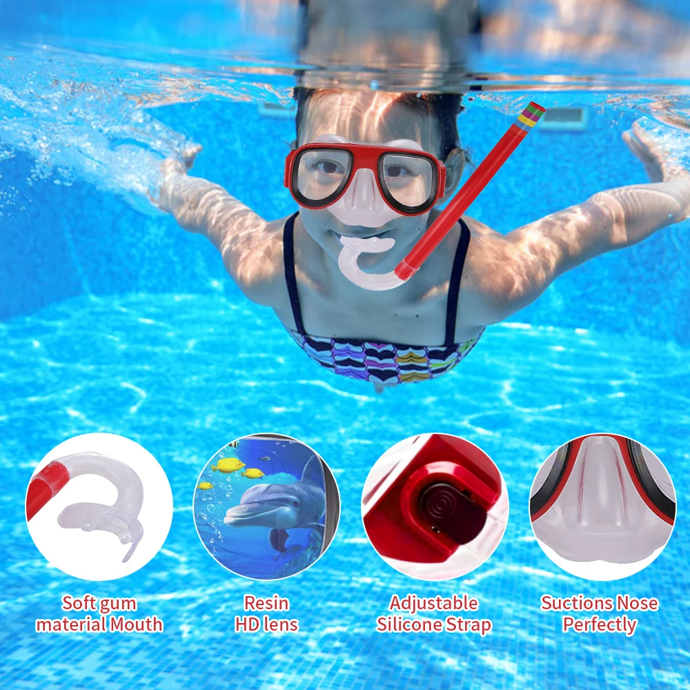 Профессиональные детские силиконовая трубка для подводного плавания плавники