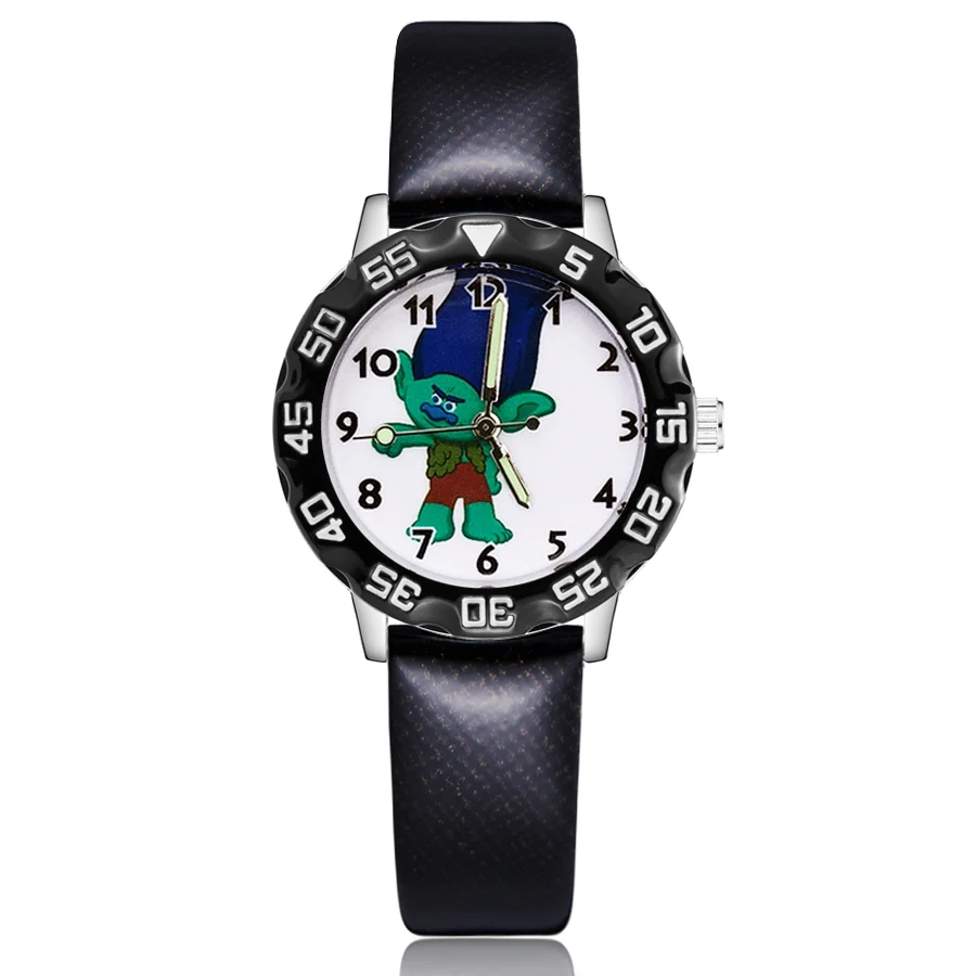 Модные милые симпатичные наручные часы в стиле троллей для детей студентов