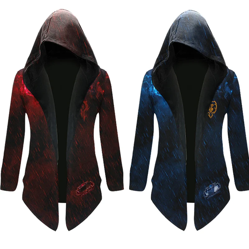 Альянс Косплей Horde The толстовки с капюшоном верхняя одежда осень модный принт World